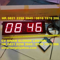 Lampu Countdown Timer 4 inch Menit Detik